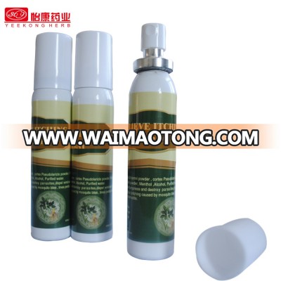 Chinese best selling relieve itching spray for insect bites caused by mosquito bites, tinea pedis circumscribed neurodermatitis